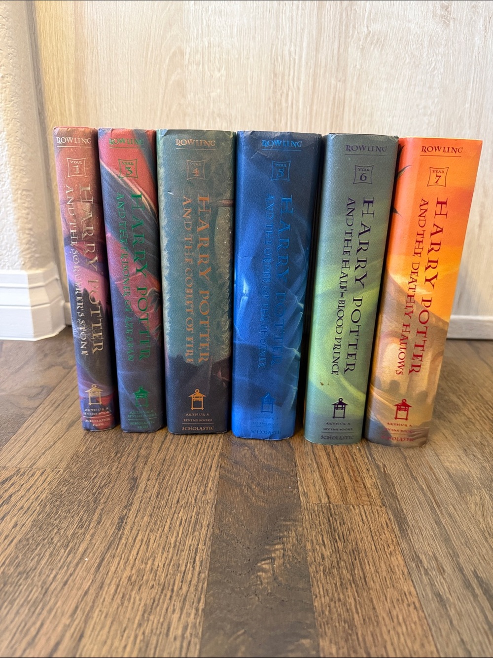 Harry Potter First American Edition 1, 3, 4, 5, 6, 7 Nice Condition (No Book 2)